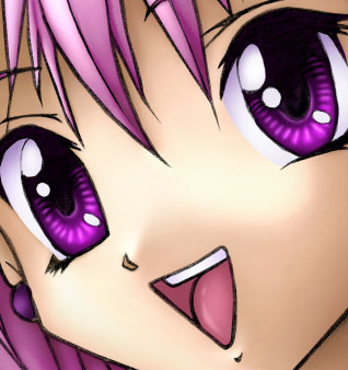 anime tutorial: fig 23: face zoom eye detail
