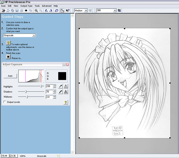 anime tutorial: fig 2: prescan menu