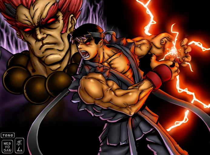 ryu and akuma